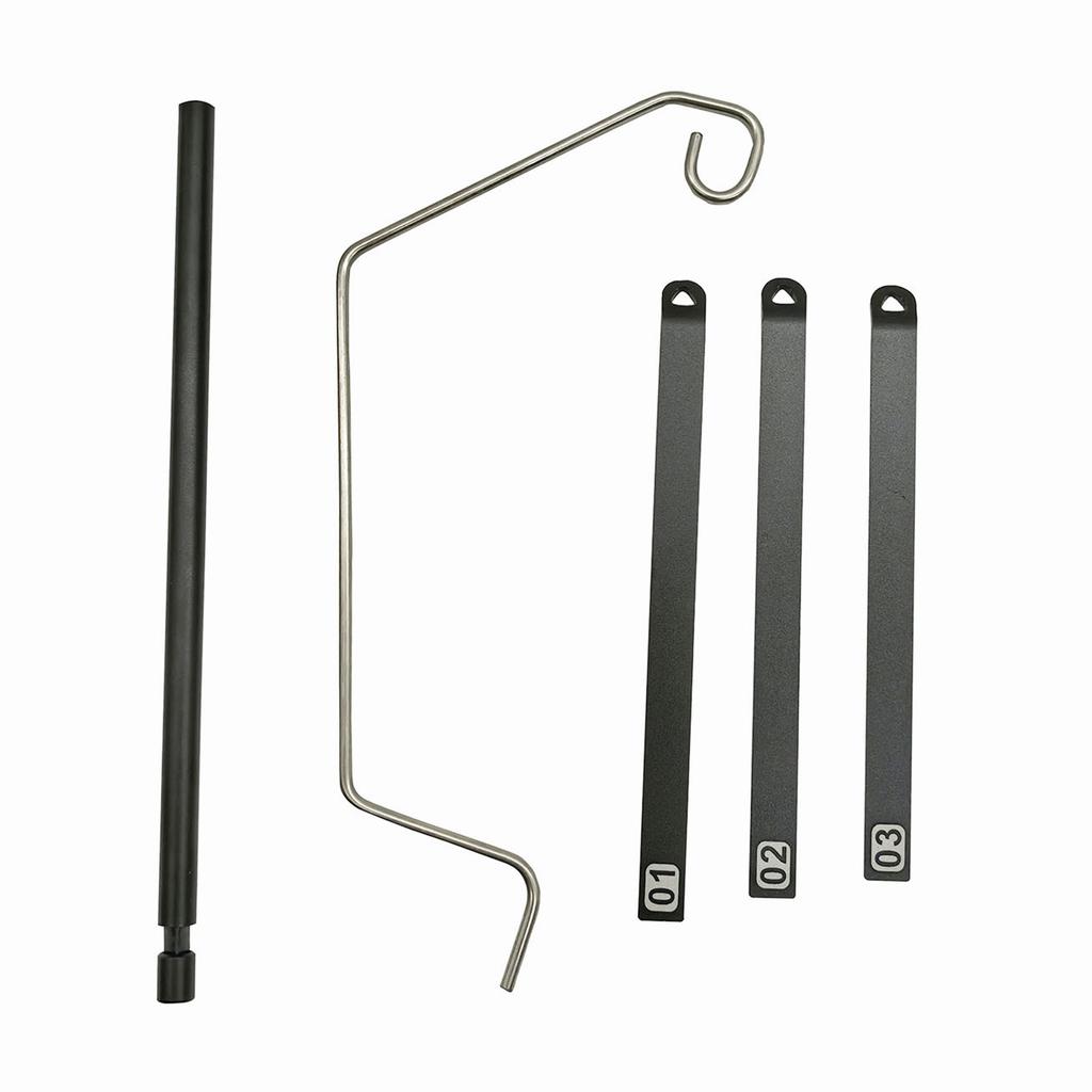 Outdoor Ultralight Lamp Base Aluminum Alloy Hanging Lamp Triangular Stand Folding Tripod Light Holder for Hiking Caping Picnic