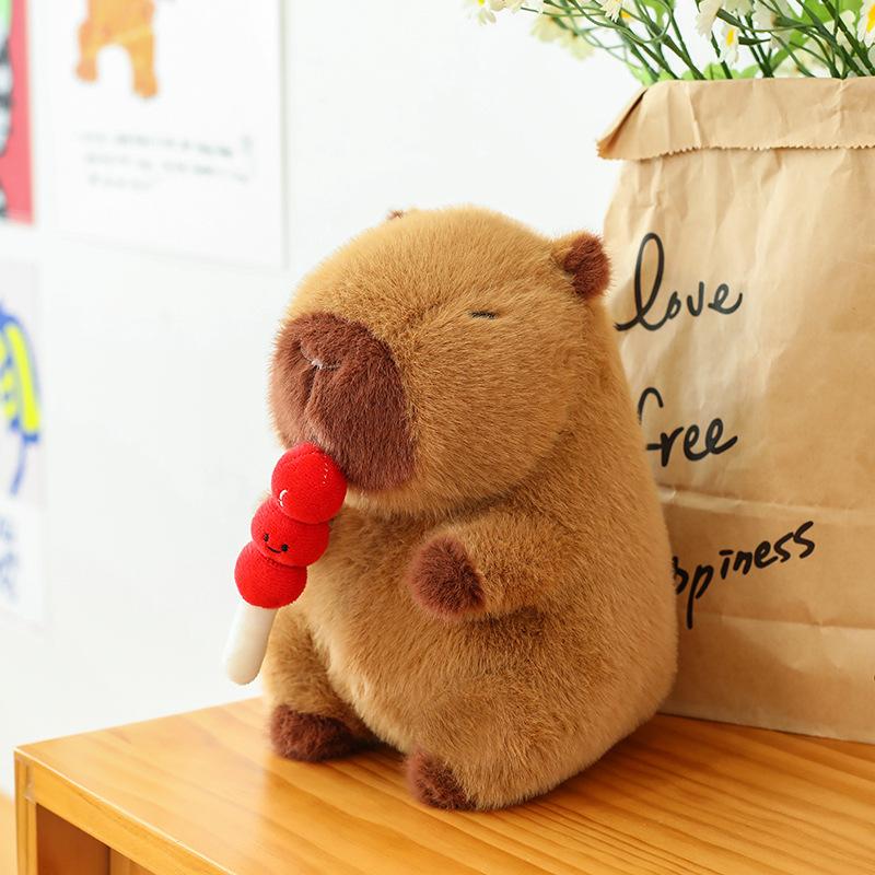 Capibara Sugar Gourd Capybara Doll Plush Toy Girls Birthday Gift Cute Puva Doll