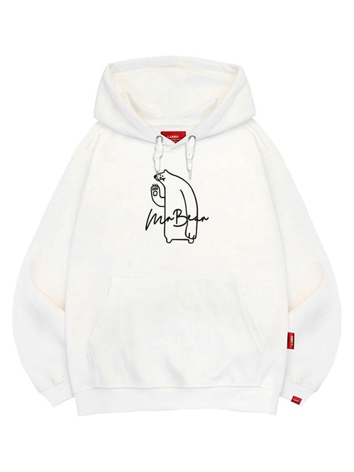Mr. Bear Hoodie Unisex Big Size M~4Xl (B Type)