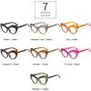 SO&EI Retro Clear Anti-Blu-Ray Lens Eyewear Fashion Colorful Cat Eye Women Optical Glasses Frame Spring Hinge Men Leopard Frame
