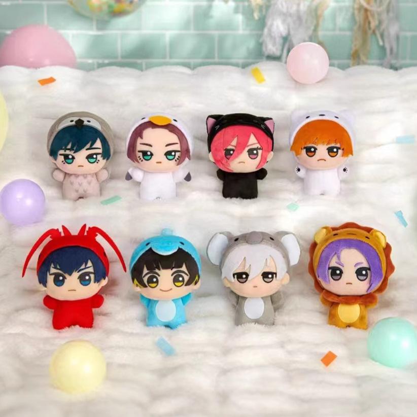 10CM Anime BLUE LOCK Isagi Yoichi Chigiri Hyoma Nagi Seishiro Bachira Meguru Cosplay Animal Nunu Furry Maumet Cotton Doll Pendan