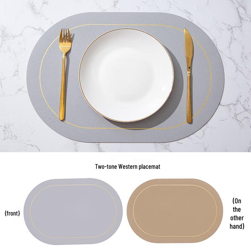 ZISIZ Thick Oval Hotel Table Mat