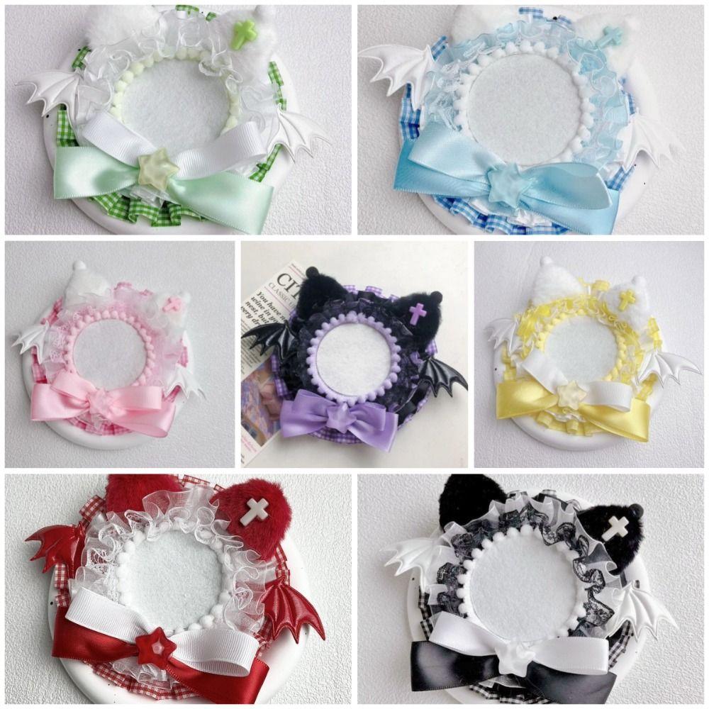 Bow Magnetic Anime Badge Holder Lace Cat Ears Badge Flower Lovely Pins Display Base  Badge Display