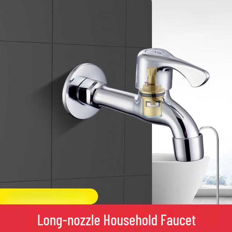 Wall-mounted Dual Outlet Faucet for Washing Machine & Mop Sink