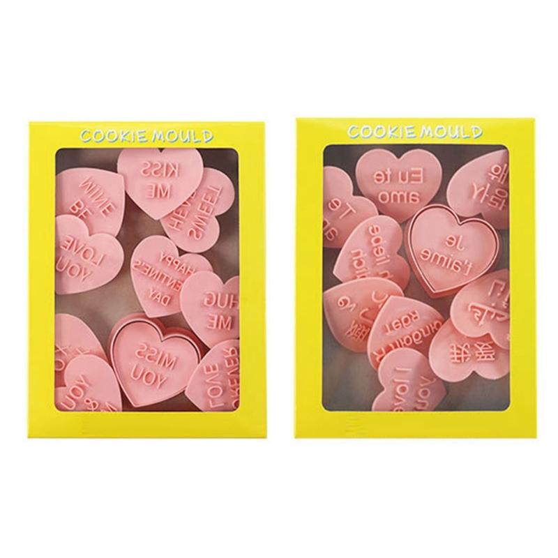 

Pack Of 20 Delicate Love Heart Shape Cookie Molds Ideal For Home Bakers And DIY Enthusiasts Easy To Use And Durable 1