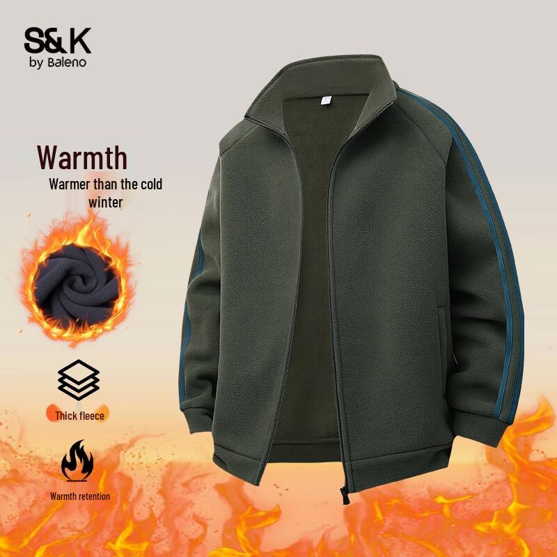 

Baleno Men s S&K Series Stand-Collar Fleece Jacket 2XL
