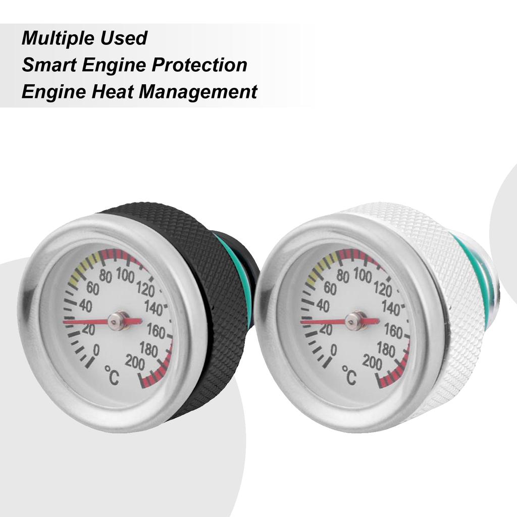 For Motorcycle M20*2.5 Motorcycle Tank Cap Lid With Temperature Gauge Oil Cap For Motorcycle For Restoration Repair Shops Riders