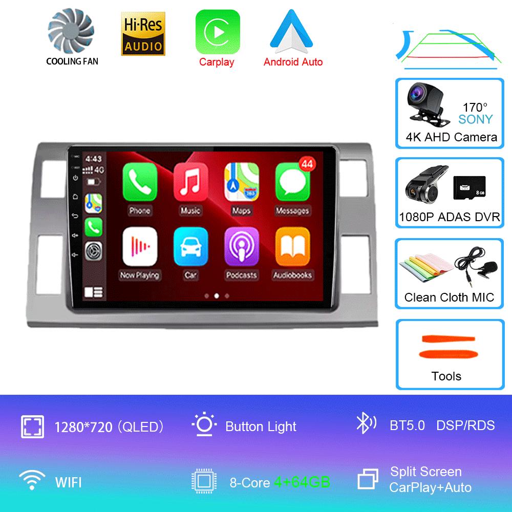 Car Radio Android 14 For Toyota Previa XR50 3 III Estima 2006-2019 DSP Multimedia Player GPS Stereo Autoradio 2 Din Stereo