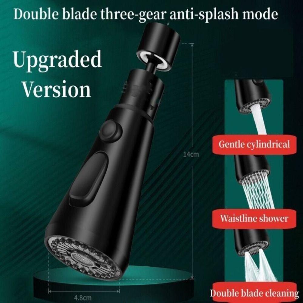 Multifunktioneller Wasserhahn-Sprühkopf 360° schwenkbare Wasserhahndüse Verstellbarer Wasserhahn-Verlängerer