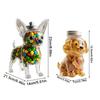 Cute Transparent Dog Shape Glass Sealed Food Storage Container Multifunction Kitchen Proof-moisture Storage Jar With Lid
