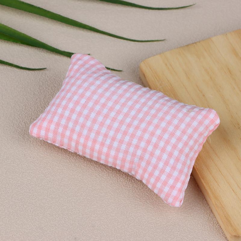 1Pcs 1/12 Dollhouse Miniature Furniture Toys Flower Pillow Cushions For Sofa Couch Bed For For Doll House Throw Pillow