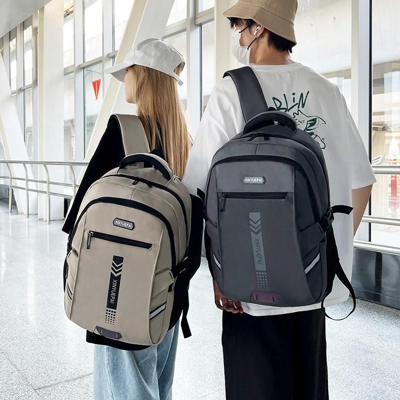 Backpack Men's Luxury Sense Casual Business Travel Backpack Large Capacity Travel Bag High School Student School Bag Computer Bag