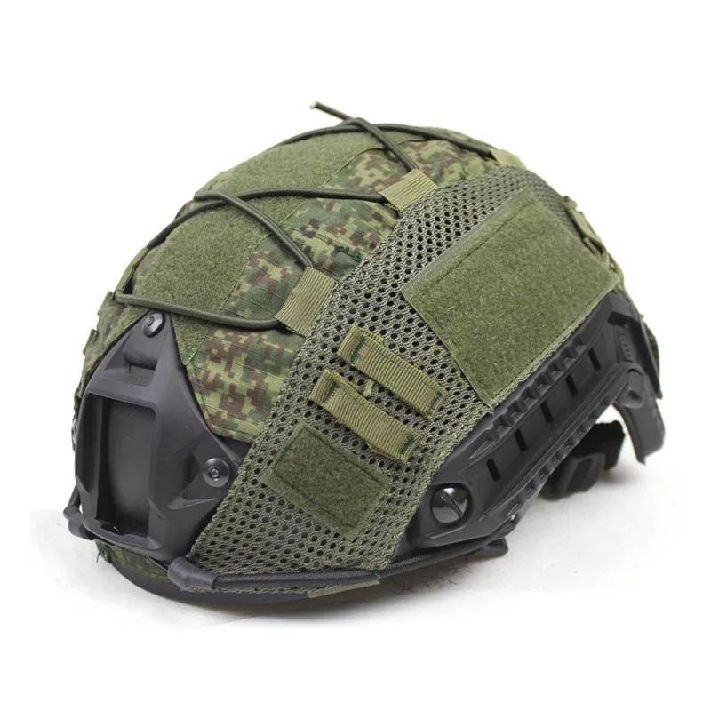 1 PC Copertura per casco tattico per caschi Fast MH PJ BJ Protezione per casco Fast Cordino elastico (Casco non incluso)