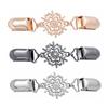 Rhinestone Snowflake Brooch Pins for Women Sweater Clip Vintage Hollow Out Shawl Cardigan Clasp Waist Fixing Button Accessory