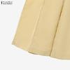 ZANZEA Women Sleeveless Vest Tops and Pants Summer Two Piece Suit Sets