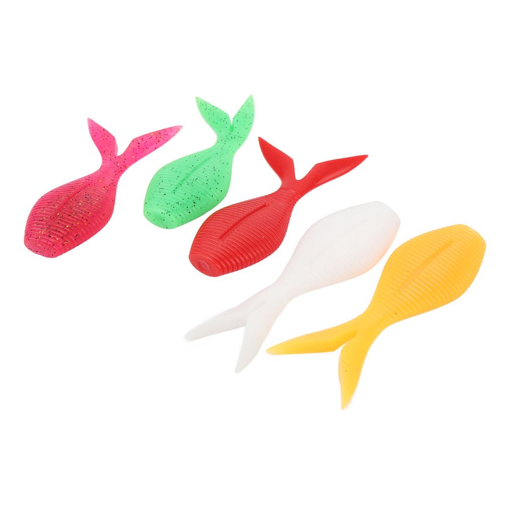 25PCS Fishing Soft Baits TPR High Elasticity Floating Pomfret Bait Artificial Lures Fishing Accessories for Freshwater