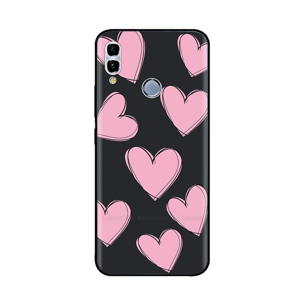 For Huawei P Smart 2019 6.21" Soft Black Silicone Phone Back Cover Case For Huawei P Smart 2019 POT-LX1 POT-LX3 POT LX1 Case Bag