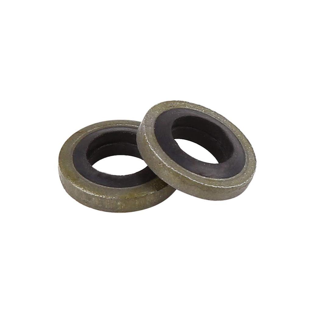 uxcell Bond Seal, Seal, Gasket, Drain Crush Flat Washer, Bronze Tone, Pack of 25 M6