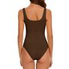 Women's Fashionable Seamless Ribbed Vest, Slimming Waist, Hip-Lifting, Shapely Round Neck Bodysuit, Shaping Suit