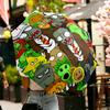 Plants Vs. Zombies Print Umbrella Automatic Opening/ Closing - Portable Foldable Design - Daily Use for Travel/Outdoor - Gift for Birthday