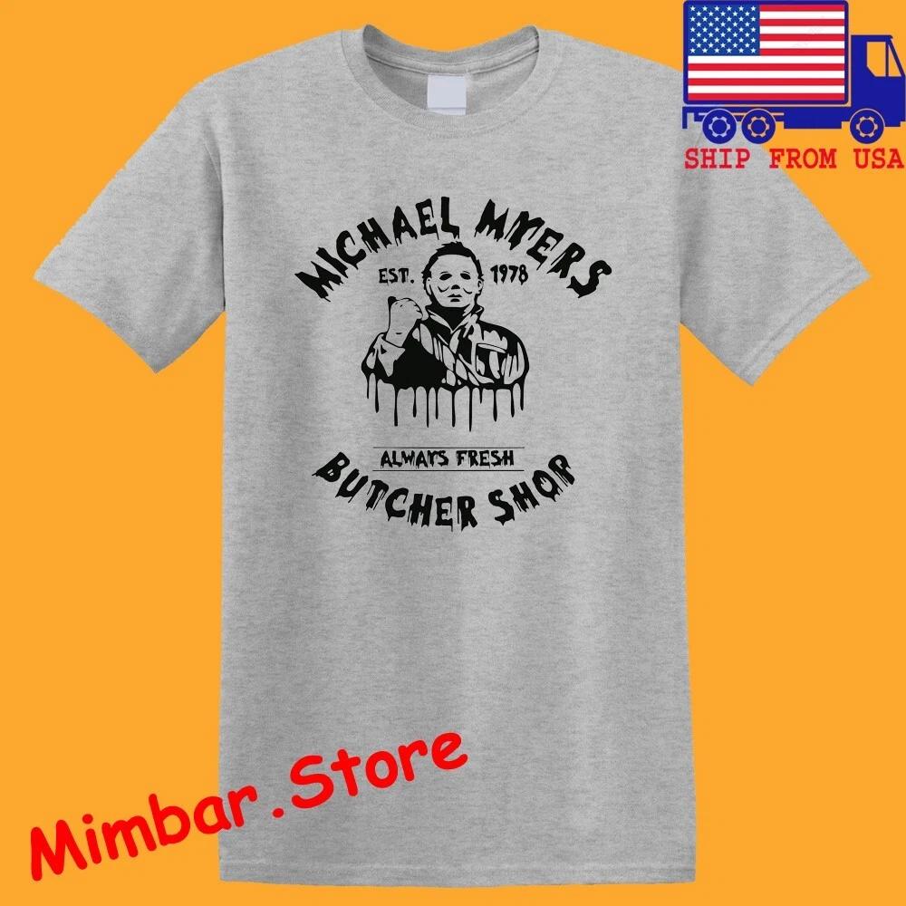 Michael Myers Butcher Shop Men s Gray Size S-5XL L