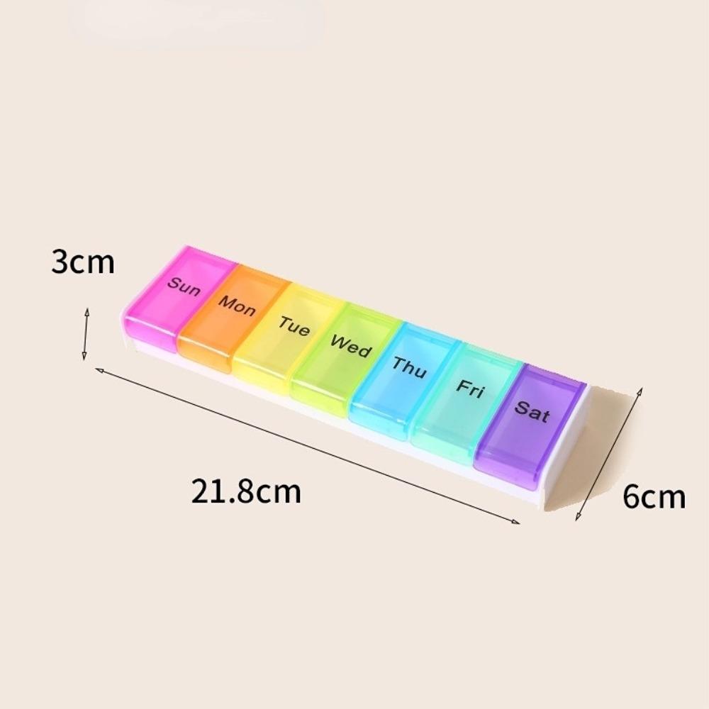 New Weekly Premuim Portable Large 7 Day 7 Grids Pill Case Storage Organizer Daily Box Container for Medicine Vitamin Fish Oil