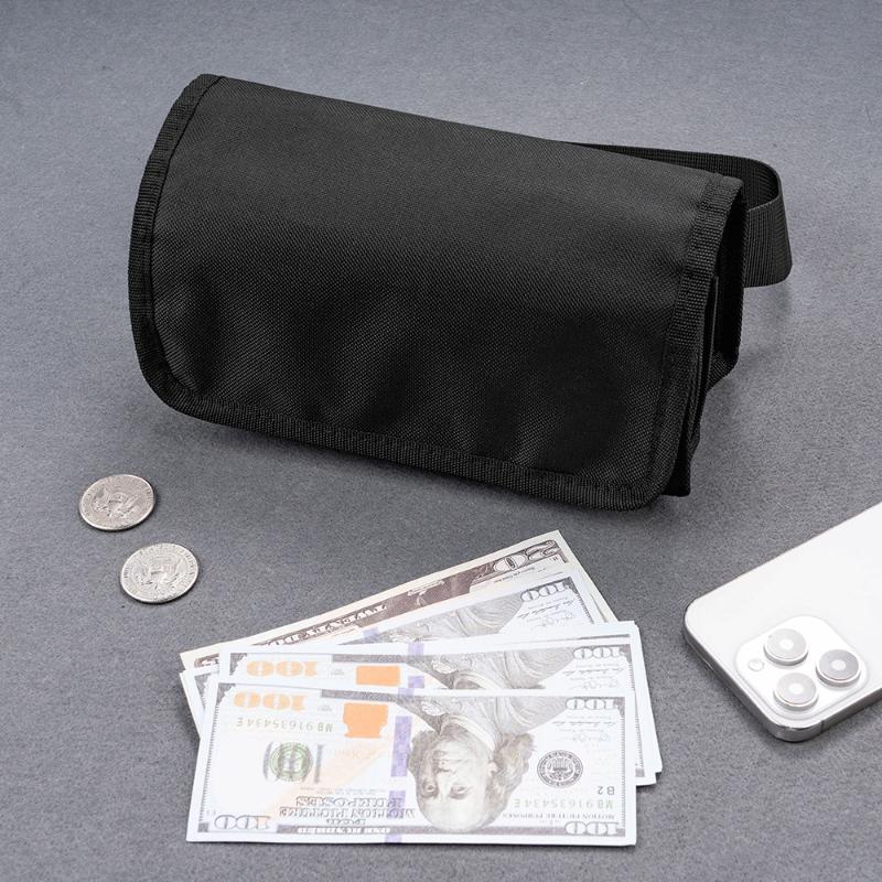 Multi Pocket Waist Bag Euro Coin Holder Portable Coin Storage Money Box Wallet Purse For Waiter Driver Cash Money Phone Safe