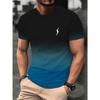 XL-6XL T-shirt Oversize da Uomo Girocollo Manica Corta Stampa 3D Flash T-shirt Casual Uomo Estate Taglie Forti T-shirt