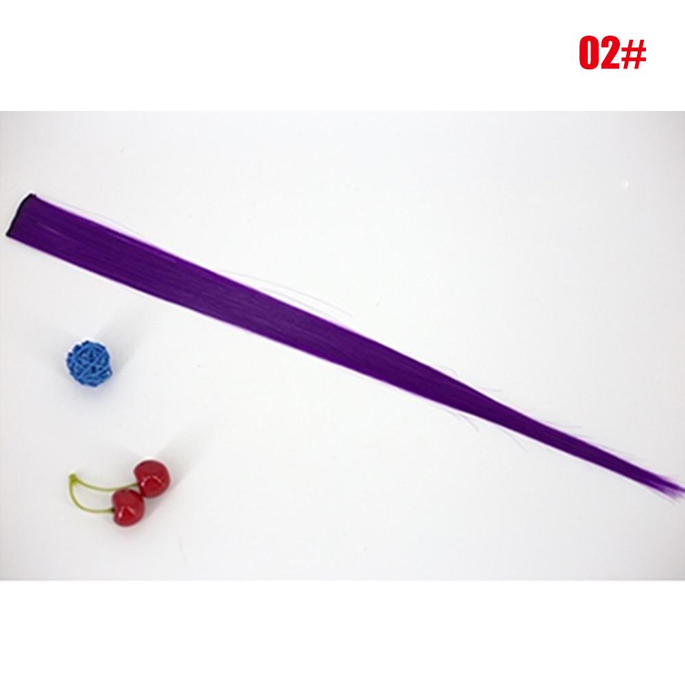 

Clip In Strand Strips Hair Extensions Ombre Synthetic Hair Hair Clip Hairpieces Long Straight Hair 02