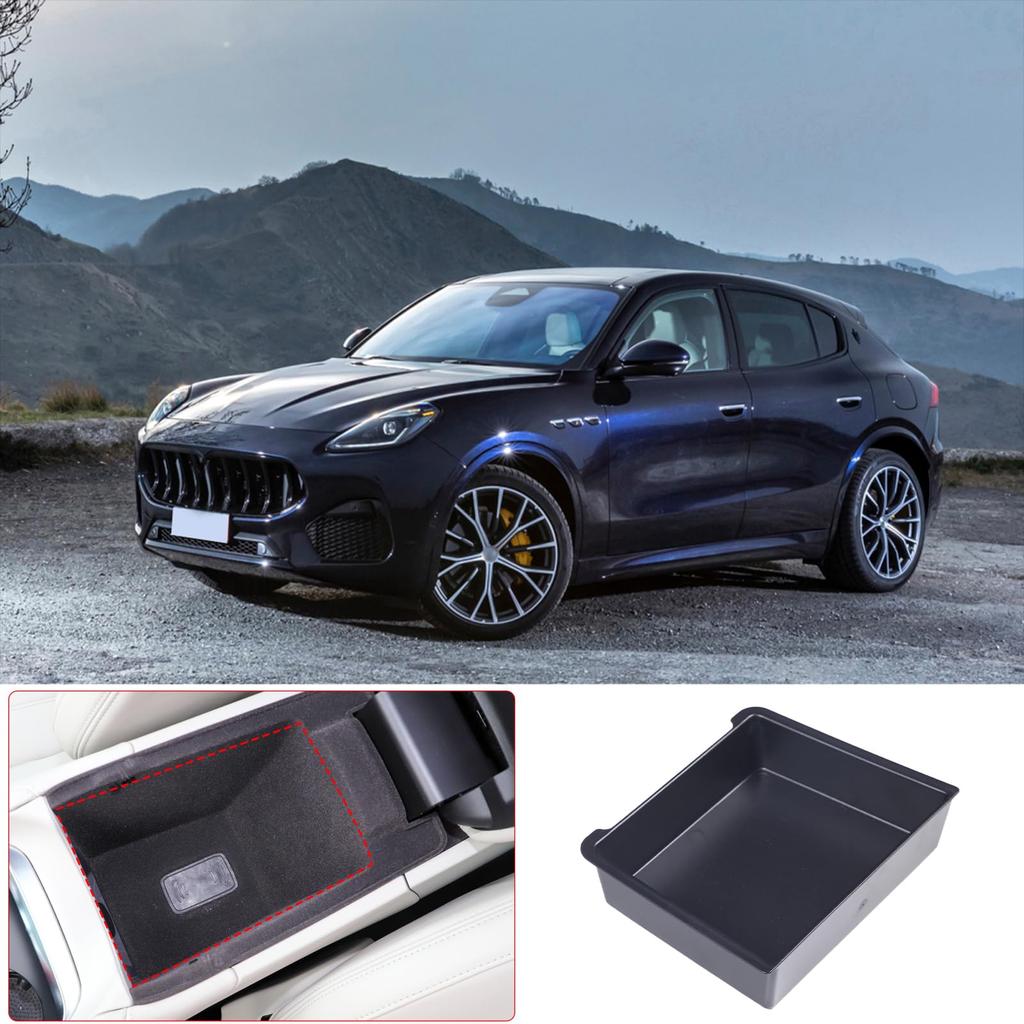 Sauicemy For Maserati Grecale 2022 Car Central Control Armrest Box Compatible with Maserati Grecarle