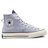 Converse Sneakers Unisex Chuck 70 High Washed Indigo cu Dungi Hickory Albastru Egret Negru A00472C