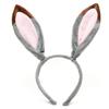 Easter Rabbit Costume Set Plush Rabbit Ears Hair Bands Rabbit Ears Headbands Bowtie Tail Set Animal Hair Hoop Set