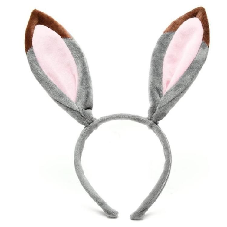 Easter Rabbit Costume Set Plush Rabbit Ears Hair Bands Rabbit Ears Headbands Bowtie Tail Set Animal Hair Hoop Set