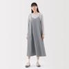 MUJI Broad Camisole Gray Size BC2L9A5S Women's Quick-Drying Dress, Stripe, L,