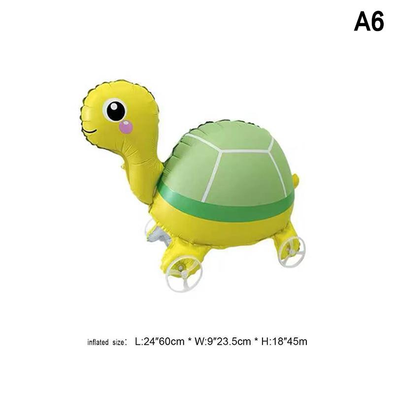 HUAHUA4D Alphabet Foil Balloon Elephant Design with Wheels for Kids' Parties and Baby ShowersHUAHUA