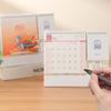 Standing 2026 Desktop Desk Calendar Thick Paper Time Management Writeable Calendar Foldable Memo Function Desktop Paper Calendar