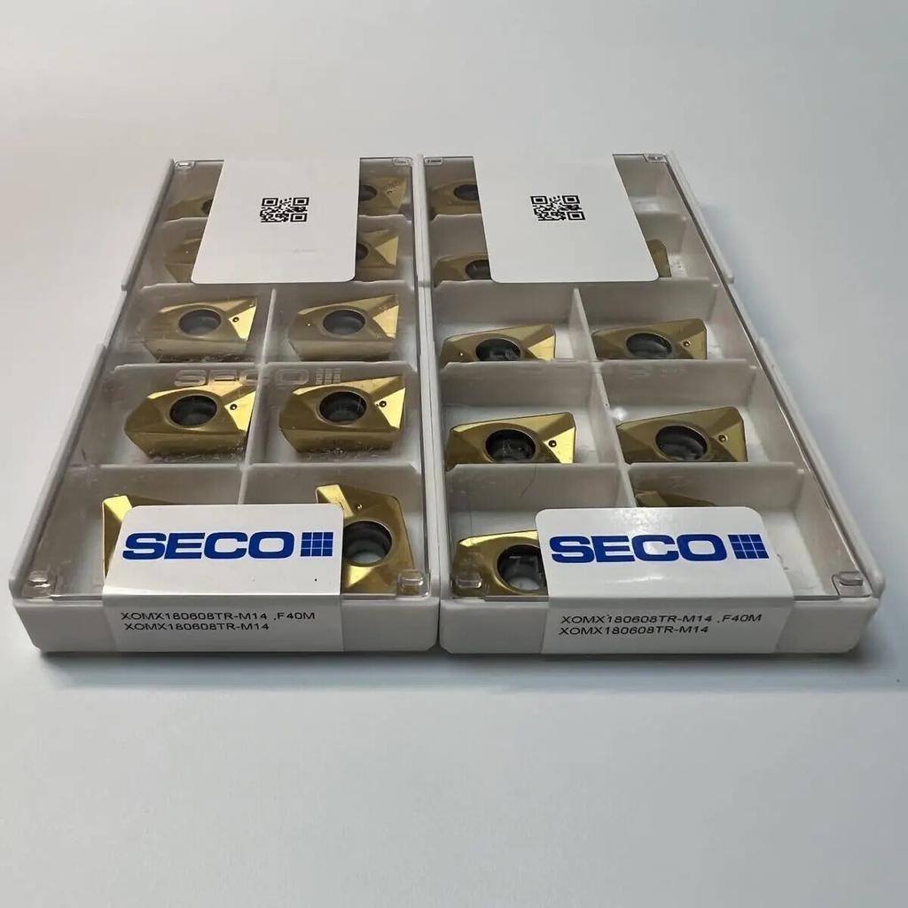 Seco / XOMX180608TR-M14,F40M /Original Genuine CNC Alloy Blade 10 PCS