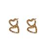 Silver Needle Love Stud Earrings: Elegant, Versatile, and Chic for Commuting Women