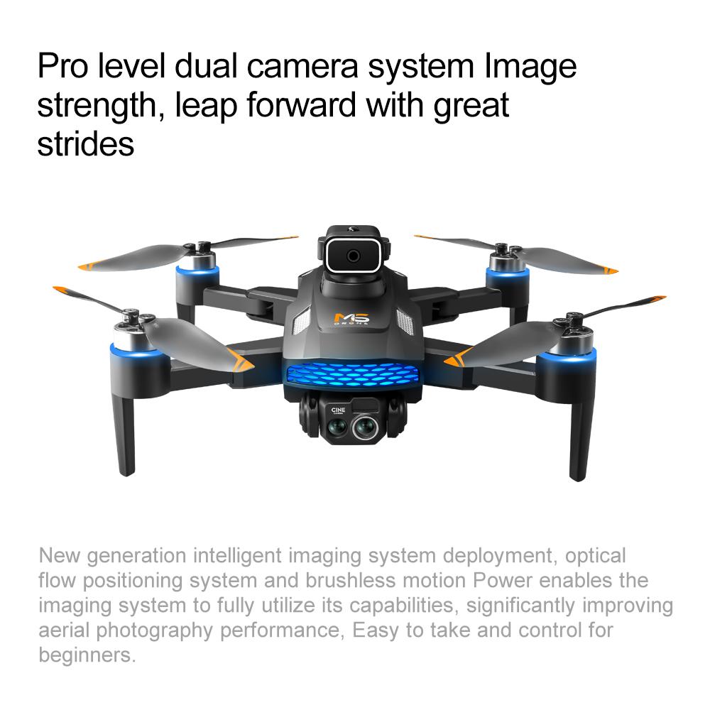 M6 Mini Drone 4K Professional HD Camera with Large Screen 2.4G WIFI FPV Dron Brushless Optical Flow Hover Folding Quadcopter