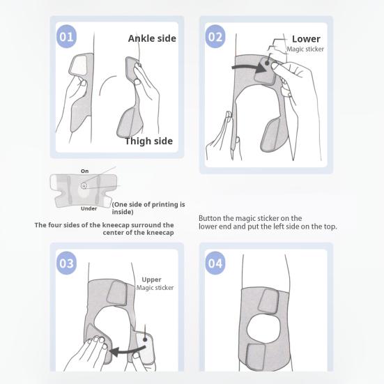Unisex Knee Pad Ultrathin Good Breathability High Elasticity Fabric Sports Compression Knee Brace Knee Sleeve Patella Pad Bilateral Stabilizer