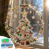 DIY Holiday Crafts for Adults Christmas Faux Diamond Art Ornament, Santa Claus Sun Catcher Kit, Rhinestone And Craft Supplies Kids Xmas Wreath Hanging