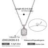 Minimalist Geometric Zircon Pendant Necklace Gold PVD Plated Trendy Jewelry for Women Christmas Gift Idea