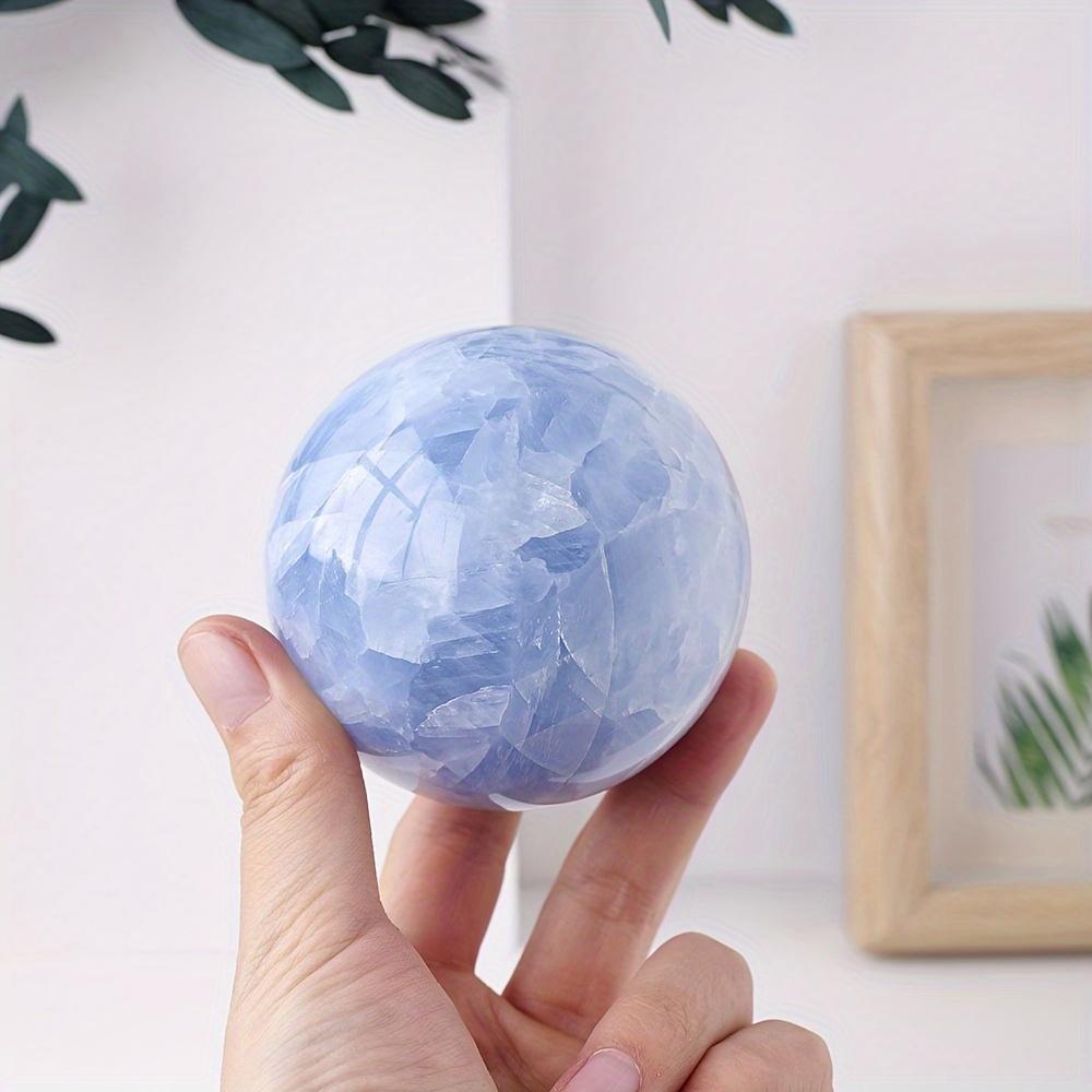 

Nature Celestite Sphere Crystal Healing Blue Ball For Home Office Garden Tank Decoration Yoga Meditation Gift Halloween cuarzos 30-35mm