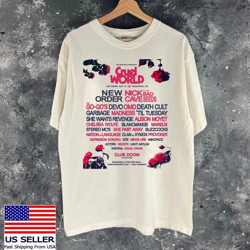 Cruel World Festival Pasadena CA 2025 T Shirt  HH280 Unisex T-Shirt XL