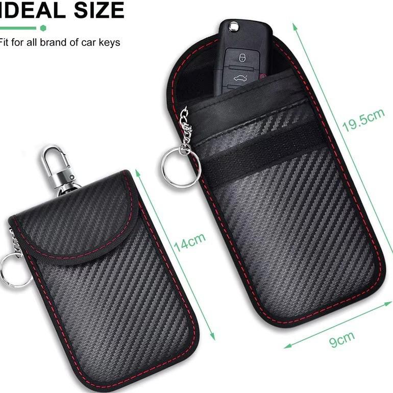 Carbon Fiber Car Key Anti-theft Shielding Pouch