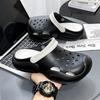 Couple Contrasting EVA Hole Shoes Fashionable and Simple Casual Outdoor Thick Sole Non-slip and Wear-resistant