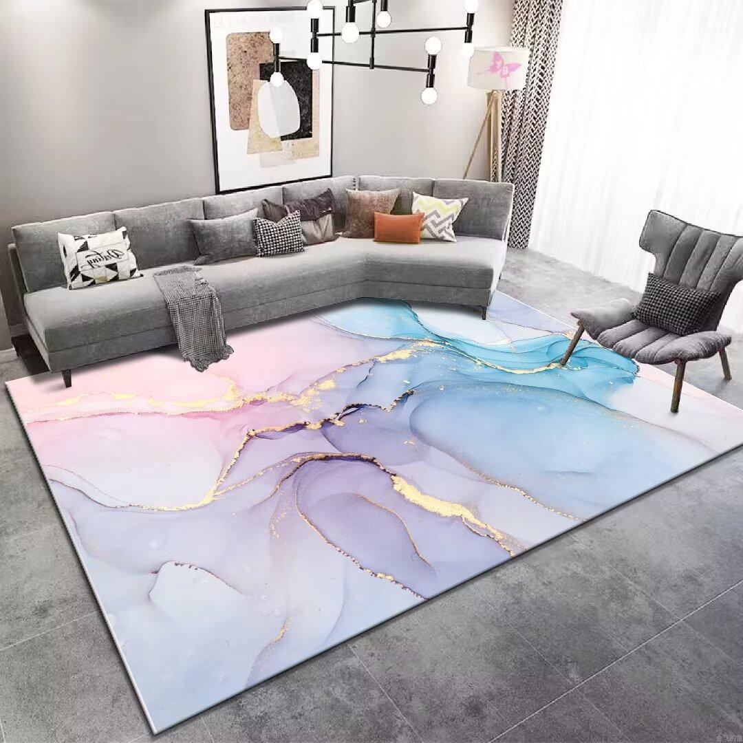 

Marble Luxury Carpet Living Room Minimalism Decoration Sofa Rug for Bedroom Large Area Coffee Tables Soft Non-slip Mats Washable 60*90cm