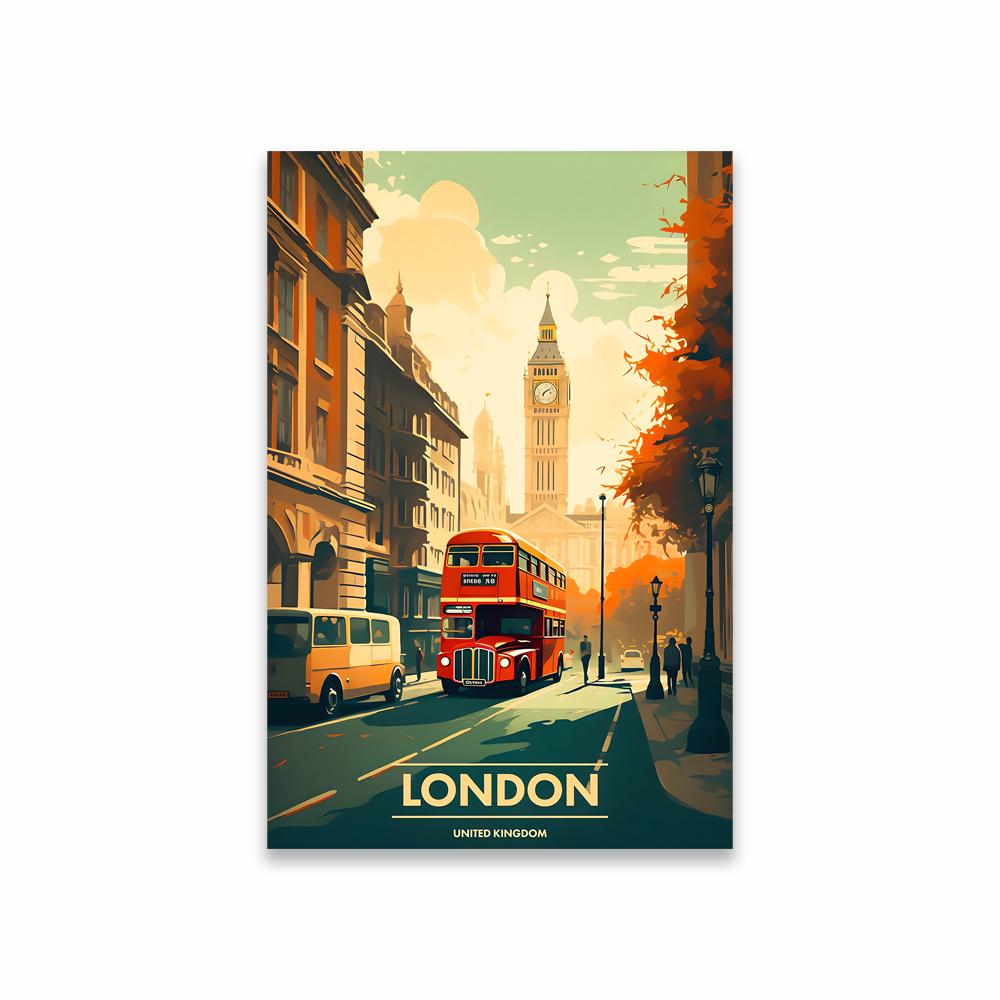 Vintage Travel Poster New York City Travel Print Wall Art Poster Colorful Italy City Print Travel Landscape Art Canvas Painting