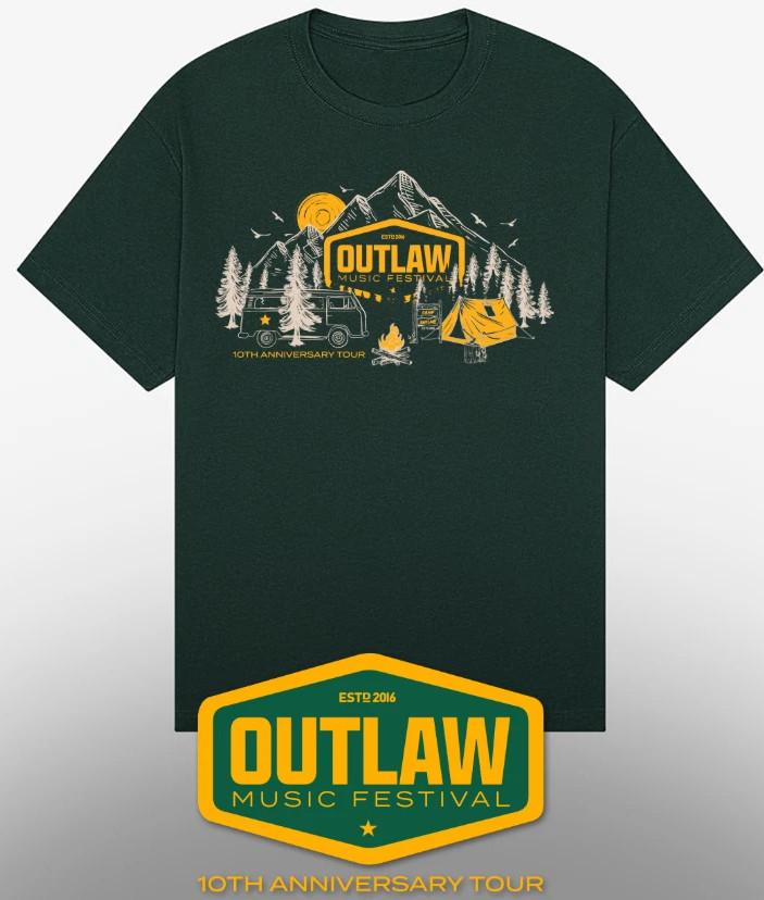 Outlaw Music Festival July 2025 Shirt Unisex T-Shirt S