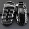For Tesla Model X 2016- Carbon Fiber Car Key Fob Cover Case Accessories